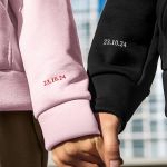 2 Matching Φούτερ με Κουκούλα & Μονόγραμμα, Valentine Gift