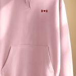 2 Matching Φούτερ με Κουκούλα & Μονόγραμμα, Valentine Gift