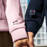 2 Matching Hoodies με Ημερομηνία, Δώρο για Ζευγάρι