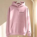 2 Matching Hoodies με Καρδιά & Μονόγραμμα, Δώρο για Ζευγάρι