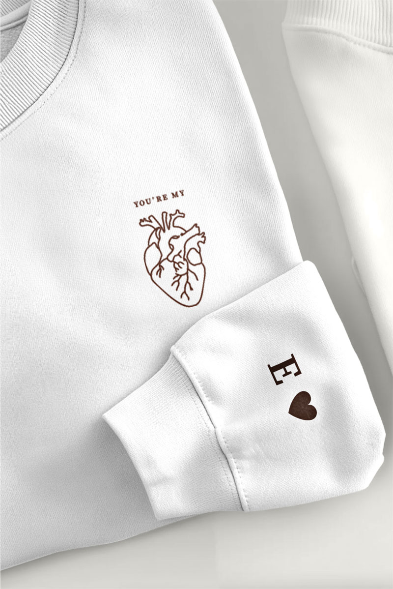 matching-sweatshirts-set-gia-zeugaria-me-ektipwsi-mauro-aspro-p-0004-5 2 Matching Φούτερ με Σχέδιο My Heart, Δώρο για Ζευγάρια