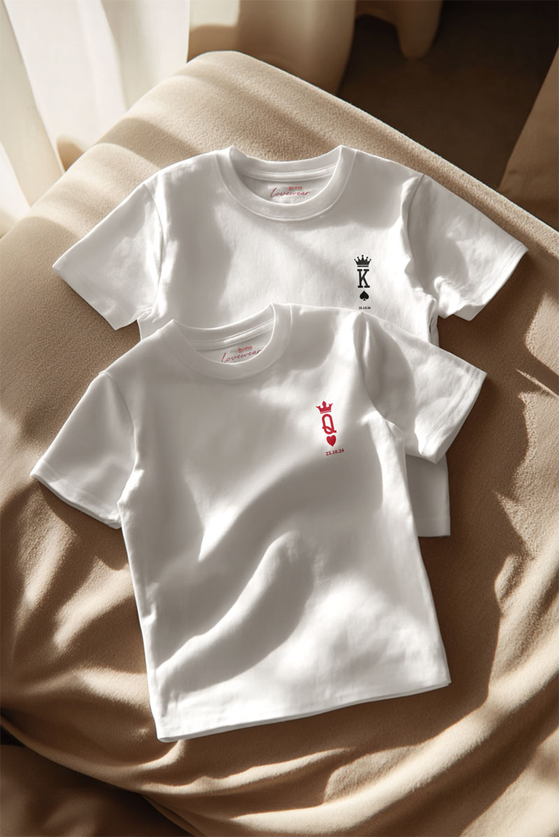 matching-tshirt-set-gia-zeugaria-me-ektipwsi-aspro-aspro-a-0009-4 2 Matching T-shirts με Προσωποποιημένη Εκτύπωση για Ζευγάρι