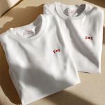 2 Matching T-shirts με Μονογράμματα, Ιδανικό Δώρο Αγάπης