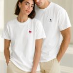 2 Matching T-shirts Προσωποποιημένα με Ημερομηνία