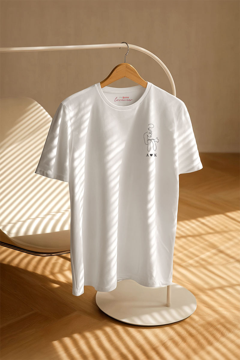 matching-tshirt-set-gia-zeugaria-me-ektipwsi-aspro-aspro-i-0001-5 Matching T-shirt με Μονογράμματα. Πρωτότυπο Δώρο για Ζευγάρια