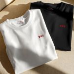 2 Matching T-shirts με Μονογράμματα, Πρωτότυπο Δώρο Ζευγαριού