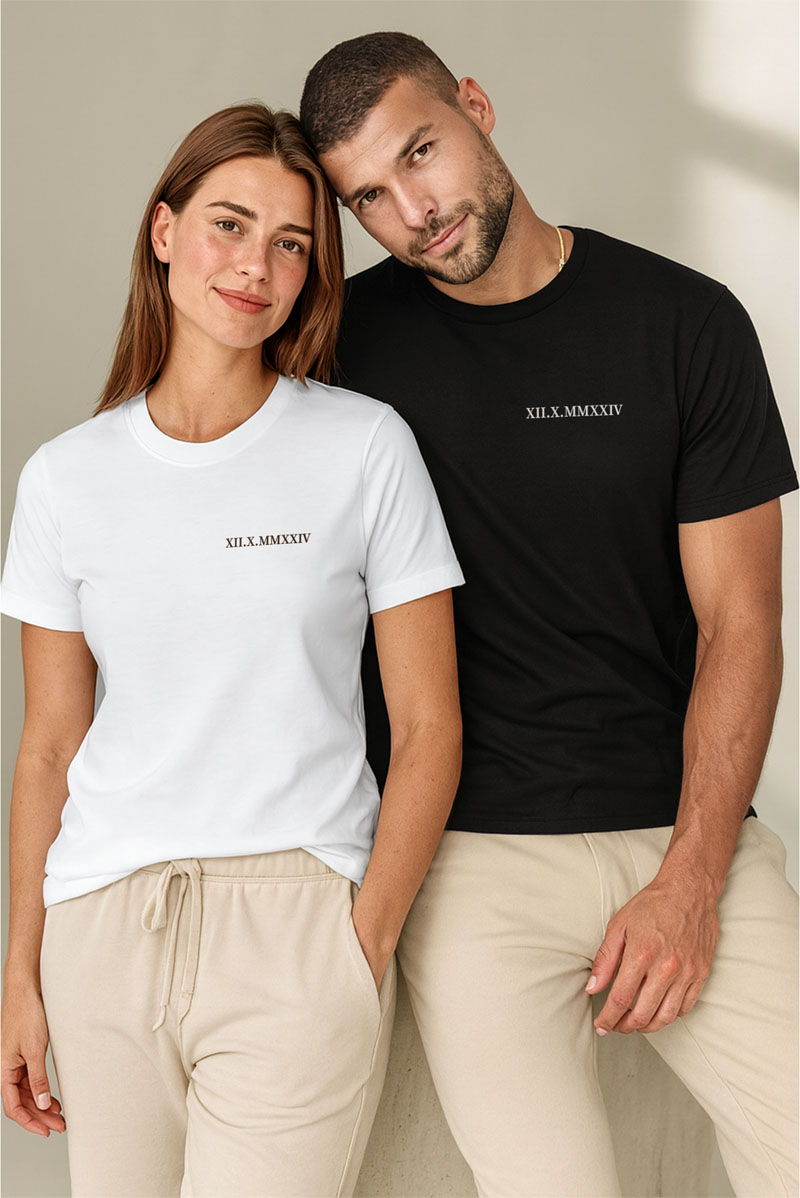2 Matching T-shirts με Κείμενο, Δώρο Αγίου Βαλεντίνου