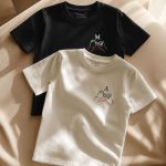2 Matching T-shirts με Μονόγραμμα, Πρωτότυπο Δώρο για Ζευγάρι