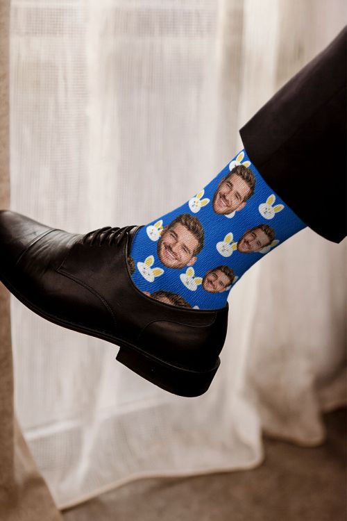 Κάλτσες με Φωτογραφία & Αφιέρωση, Δώρο Πάσχα για Νονό