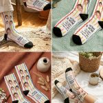 Fashion Κάλτσες με Φωτογραφία, Δώρο Πάσχα για Νονό & Νονά