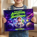 Η Μεγάλη Αποστολή στο Διάστημα, Παραμύθι & Premium Λαμπάδα