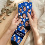 Κάλτσες με Φωτογραφία & Αφιέρωση, Δώρο Πάσχα για Νονό