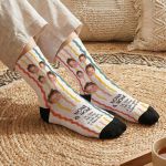 Fashion Κάλτσες με Φωτογραφία, Δώρο Πάσχα για Νονό & Νονά