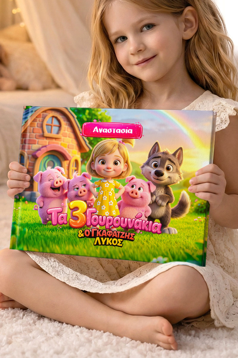 6-myikona-paramithi-me-fotistiko-kai-doro-lampada-gourounakia-girl Σετ 3 Πασχαλινά Δώρα, Γουρουνάκια – Παραμύθι, Φωτιστικό & Λαμπάδα