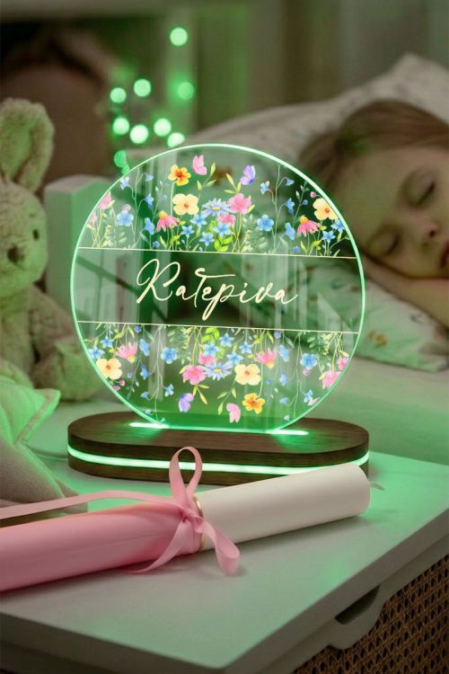 LED Φωτιστικό Plexiglass με Πασχαλινή Λαμπάδα, Παιδικό Δώρο