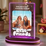 Επιτραπέζιο Φωτιστικό, Best Friends με Φωτογραφία & Αφιέρωση