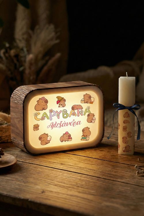Φωτιστικό Παιδικό LED & Λαμπάδα Πάσχα με Capybara