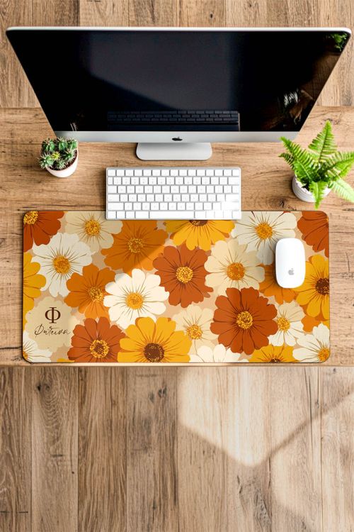 Premium Deskmat XXL για Άνεση στο Γραφείο με Μαργαρίτες