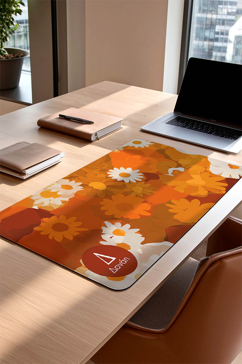 Mousepad XXL Γραφείου – Deskmat Μεγάλο με Μαργαρίτες