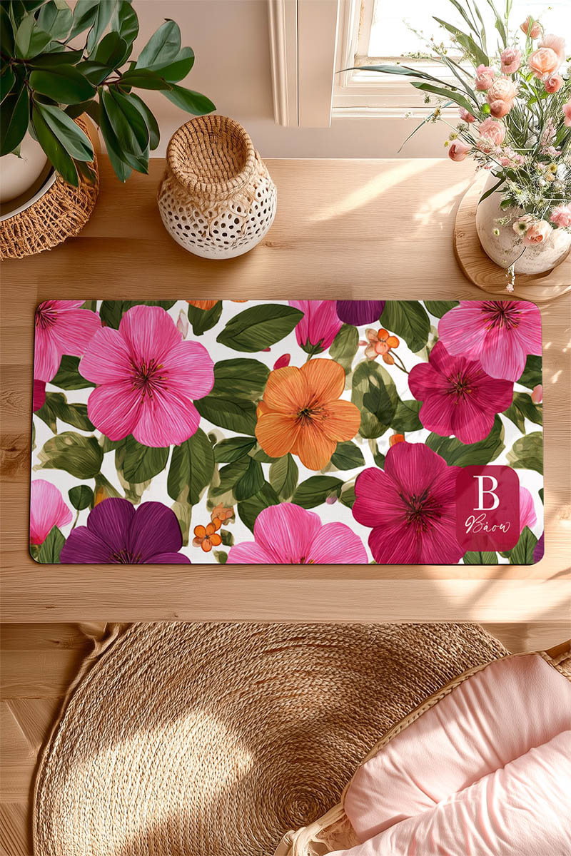 Mousepad XXL Γραφείου – Deskmat Μεγάλο με Λουλούδια