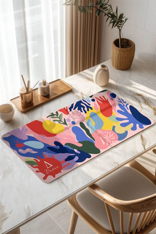 Deskmat XXL Mousepad Γραφείου με Όνομα & Μονόγραμμα