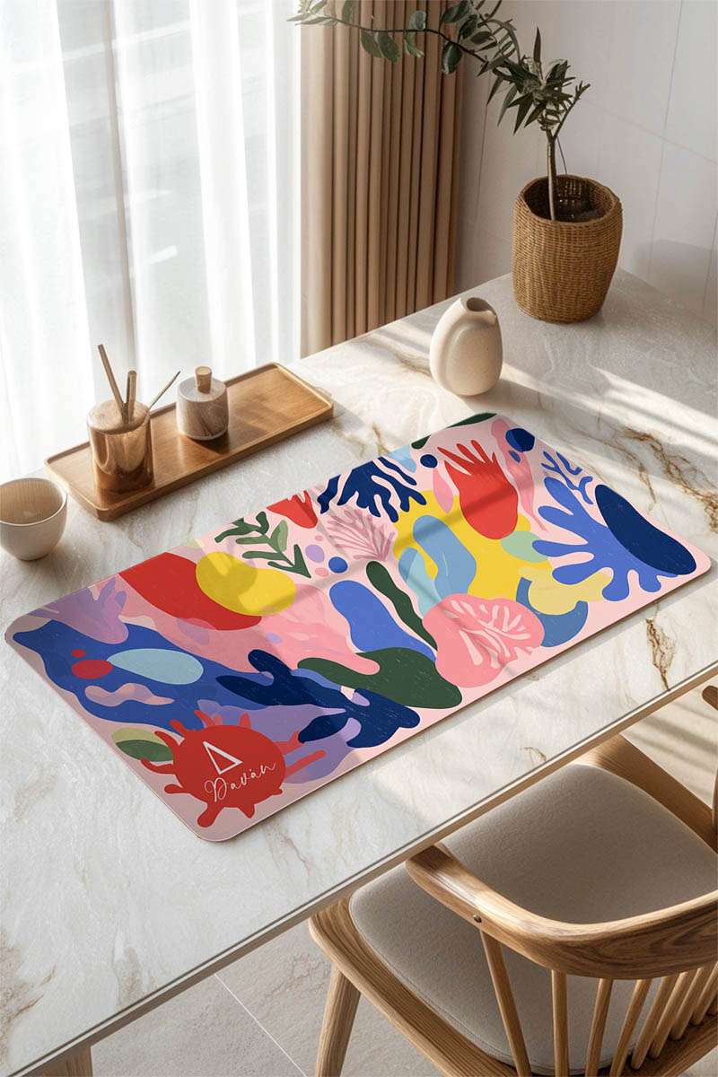 Deskmat XXL Mousepad Γραφείου με Όνομα & Μονόγραμμα