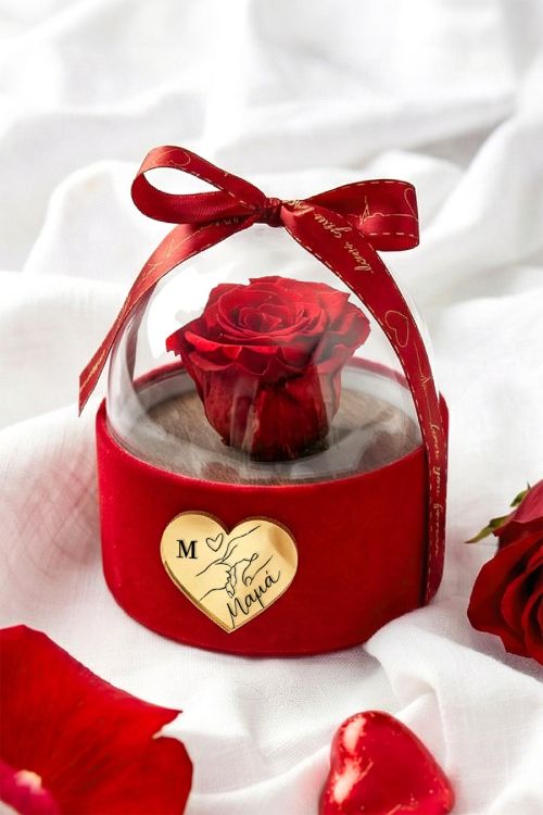 Forever Rose σε Θόλο - Premium Ιδανικό Δώρο για Μαμά