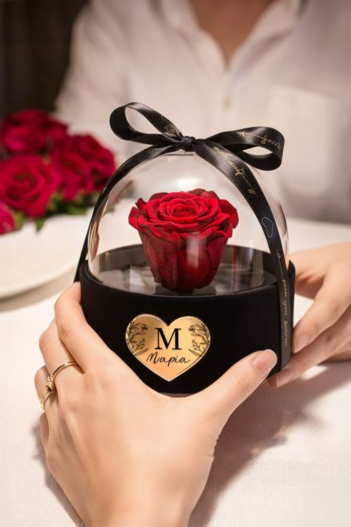 Forever Rose Κόκκινο σε Θήκη με Θόλο, Δώρο για Γιορτή Μητέρας