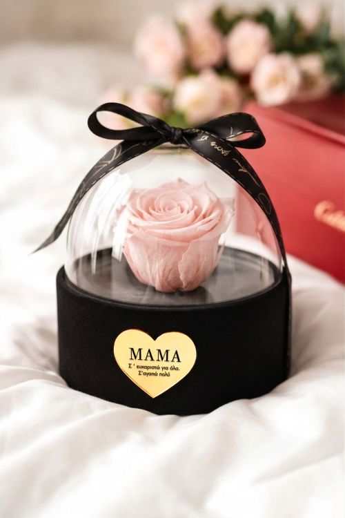 Premium Δώρο για Μητέρα - Forever Rose σε Θήκη με Θόλο