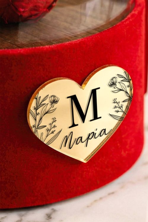 Forever Rose Κόκκινο σε Θήκη με Θόλο με Όνομα, Δώρο για Μαμά