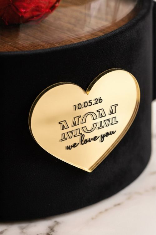Forever Rose σε Θόλο με Επιγγραφή, Πολυτελές Δώρο για τη Μαμά