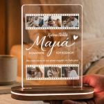 Φωτιστικό Επιτραπέζιο με Φωτογραφίες Filmstrip, Δώρο για Μητέρα