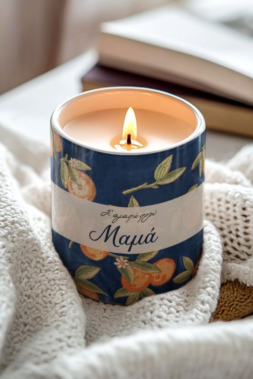 Αρωματικό Κερί Vanilla Cream με Αφιέρωση, Δώρο για Μητέρες