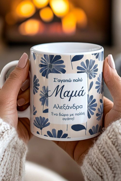 Προσωποποιημένη Κούπα Δώρο για Μητέρα με Όνομα & Αφιέρωση