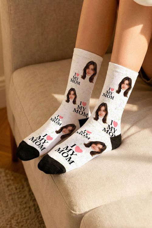 Fashion Κάλτσες με Φωτογραφία, Δώρο για Μητέρες