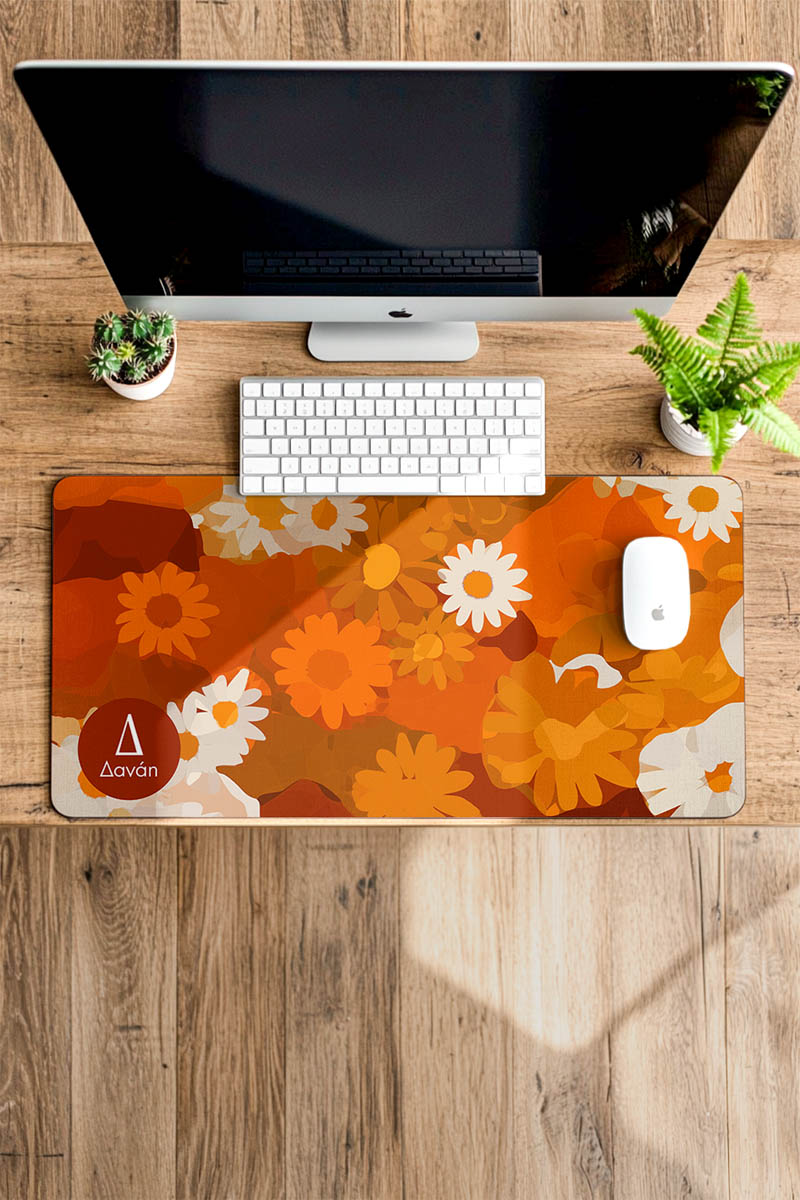 Mousepad XXL Γραφείου – Deskmat Μεγάλο με Μαργαρίτες