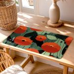 Deskmat - Mousepad XXL Γραφείου με Όνομα & Παπαρούνες