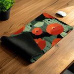 Deskmat - Mousepad XXL Γραφείου με Όνομα & Παπαρούνες