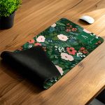 Deskmat XXL Αντιολισθητικό για Γραφείο με Λουλούδια & Όνομα