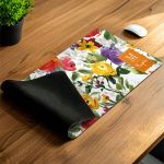 Μεγάλο Deskmat - Mousepad XXL με Μονόγραμμα & Άνθη
