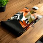 Μεγάλο Deskmat XXL για Γραφείο με Άνθη & Αφιέρωση