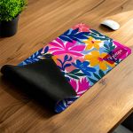 Deskmat XXL Αντιολισθητικό Mousepad Floral με Όνομα