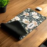 Mousepad XXL Ανθεκτικό & Σταθερό με Σχέδιο Λουλούδια