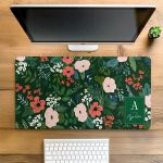 Deskmat XXL Αντιολισθητικό για Γραφείο με Λουλούδια & Όνομα