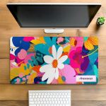Premium Deskmat XXL με Λουλούδια, Ιδανικό για Setup