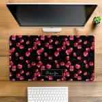 Deskmat XXL Mousepad Γραφείου Ανθεκτικό με Όνομα & Κεράσια