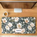 Mousepad XXL Ανθεκτικό & Σταθερό με Σχέδιο Λουλούδια