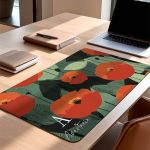 Deskmat - Mousepad XXL Γραφείου με Όνομα & Παπαρούνες