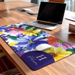 Premium Deskmat XXL Γραφείου με Πολύχρωμα Λουλούδια