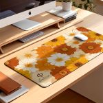 Premium Deskmat XXL για Άνεση στο Γραφείο με Μαργαρίτες